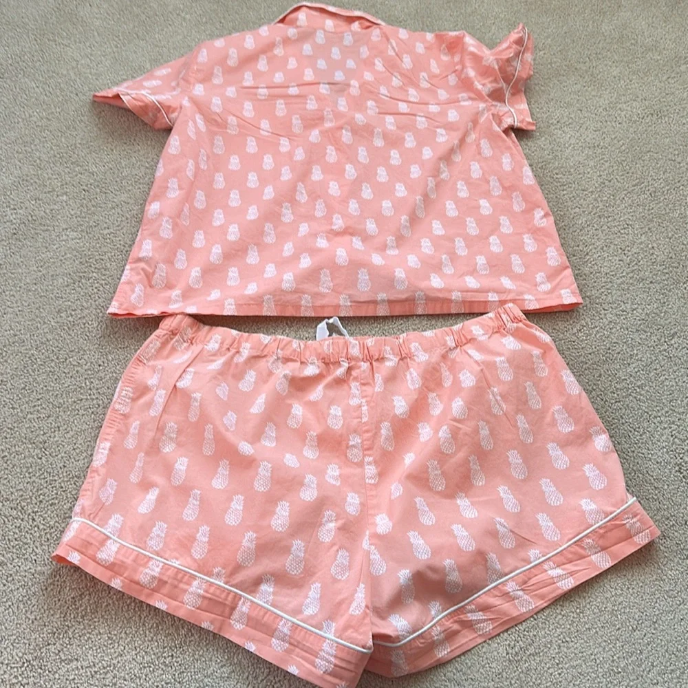 J.Crew pineapple print pajama set